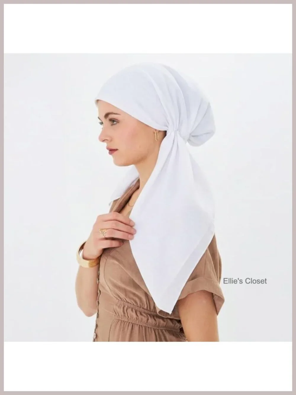 Pre-Tied Head Scarf Women Soft Stretchy Chemo Headwrap Head Cover